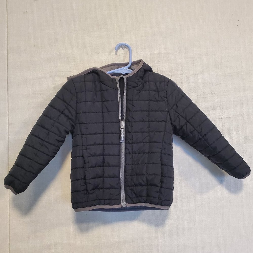 Cat &‎ Jack Toddler Long Sleeve Puffer Jacket. Black. Size 4T.